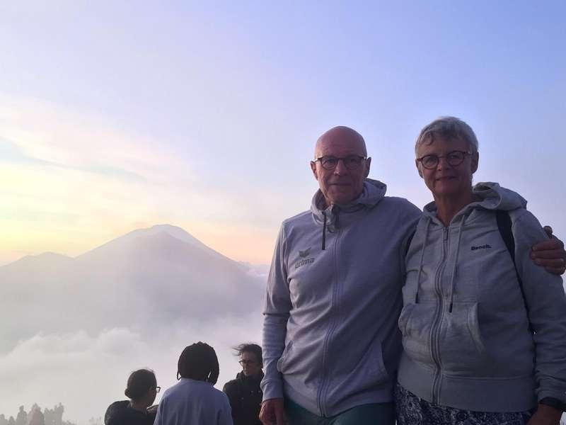 Hans und Doro auf dem Mt. Batur
