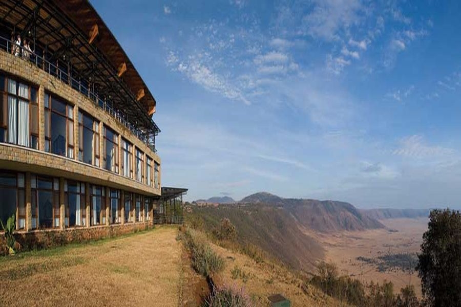 Ngorongoro Wildlife Lodge -Außenasicht; © Ngorongoro Wildlife Lodge